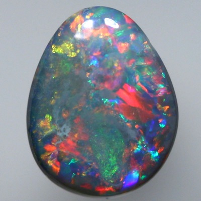 SOLID SEMI BLACK OPAL Floral pattern. Gemmy colour sparkles in many layers